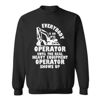 Operator Heavy Equipment Operator Construction Worker Driver Men Women Sweatshirt Graphic Print Unisex - Thegiftio UK