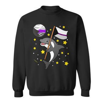 Orca In Space Demisexual Pride Sweatshirt | Mazezy