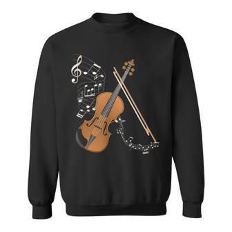 Orchestra Violin Player Gift Musical Instrument Violin Sweatshirt | Mazezy