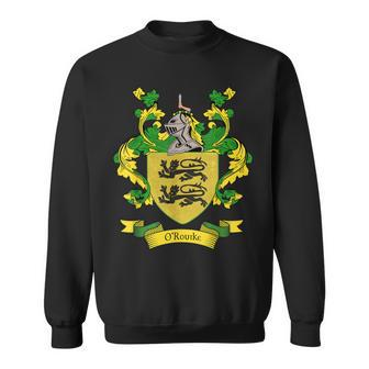 Orourke Coat Of Arms | Orourke Surname Family Crest Sweatshirt - Seseable