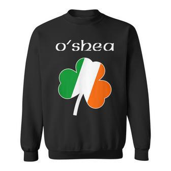 Oshea Irish Last Name Gift Ireland Flag Shamrock Surname Men Women Sweatshirt Graphic Print Unisex - Thegiftio UK