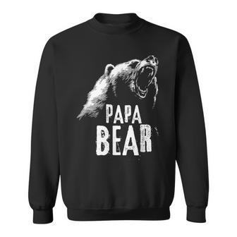 Papa Bear Best Dad Fathers Day Father Pop Gift Sweatshirt | Mazezy