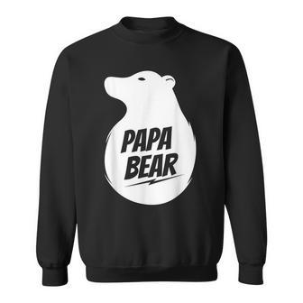Papa Bear | Best Fathers Day Gift For Dad Papa Bear Gift For Mens Sweatshirt | Mazezy