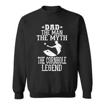 Papa Der Mann Der Mythos Die Legende Cornhole Sweatshirt - Seseable