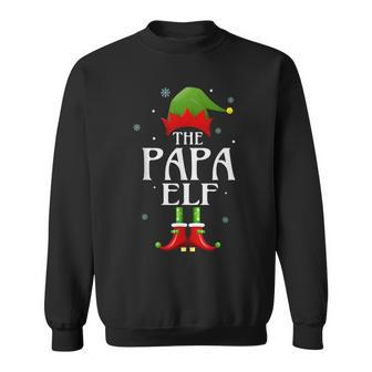 Papa Elf Xmas Matching Family Group Christmas Party Pajama Sweatshirt