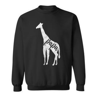 Papa Giraffe Dad Sweatshirt - Seseable