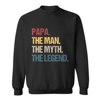 Papa Man Myth Legend Shirt For Mens & Dad Funny Father Gift Tshirt Sweatshirt - Monsterry CA