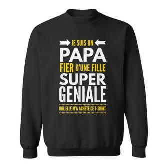 Papa von Mädchen Sweatshirt, Lustiges Geburtstagsgeschenk für Väter - Seseable