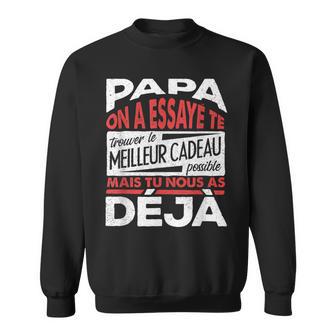 Papa Zum Vatertag Geschenk Für Papa Geburtstag Vater V6 Sweatshirt - Seseable