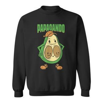 Papacado Vegan Dad Father’S Day Fruit Avocado Lovers Daddy V2 Sweatshirt | Mazezy