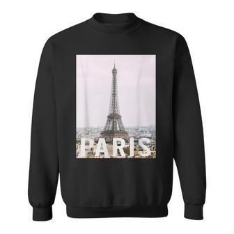 Paris - Eiffel Tower - Aesthetic Design - Classic Sweatshirt | Mazezy