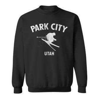 Park City Skiing Ski Utah Gift Sweatshirt - Seseable