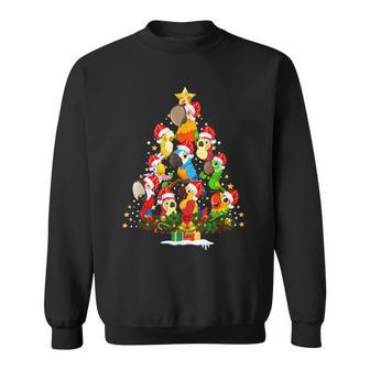 Parrot Bird Christmas Tree Ornament Funny Gifts Xmas Pajamas V2 Men Women Sweatshirt Graphic Print Unisex - Thegiftio UK