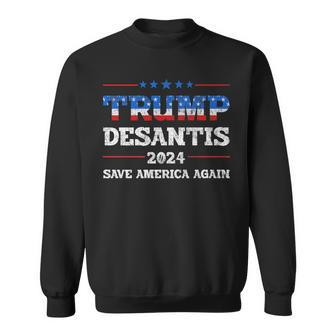 Patriotic Trump Desantis 2024 Make Liberals Cry Again Usa Sweatshirt - Seseable