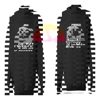 Peace Love And Funk Music Vintage Retro Men Women Sweatshirt Graphic Print Unisex - Thegiftio