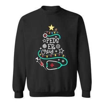 Peds Er Christmas Crew - Emergency Nurse Pediatric Er Techs Men Women Sweatshirt Graphic Print Unisex - Seseable
