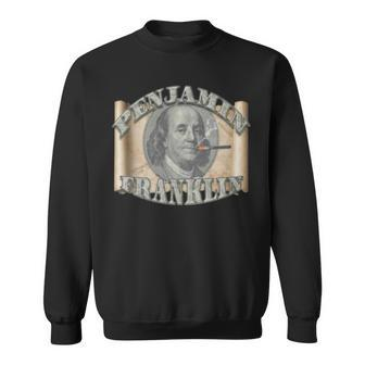 Penjamin Franklin Smoking T Sweatshirt | Mazezy