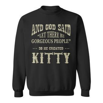 Personalized Birthday Gift Idea For Person Named Kitty Sweatshirt - Seseable