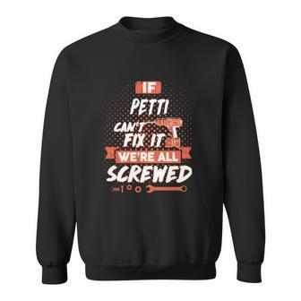 Petti Name Petti Family Name Crest Sweatshirt - Seseable