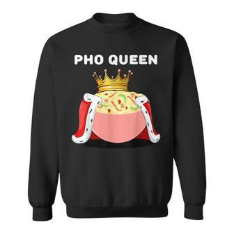 Pho Queen | Womens Pho Lover | Vietnamese Noodles Pho Men Women Sweatshirt Graphic Print Unisex - Thegiftio UK