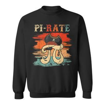 Pi-Rate Pi Day Mathematician Math Geek Pirate Lover Sweatshirt - Seseable