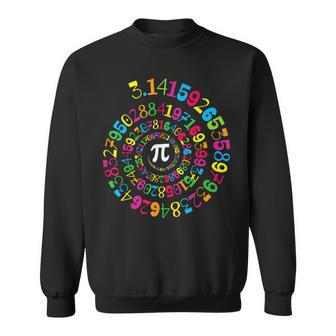 Pi Spiral Novelty Math Geek 3 14 Pi Day V2 Sweatshirt - Seseable