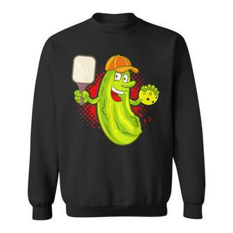 Pickleball Pickle Funny Humor Sports Gift Sweatshirt | Mazezy