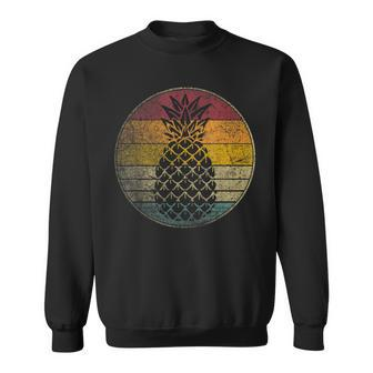 Pineapple Fruit Retro Style Vintage 70S 80S 90S Gift Sweatshirt | Mazezy CA