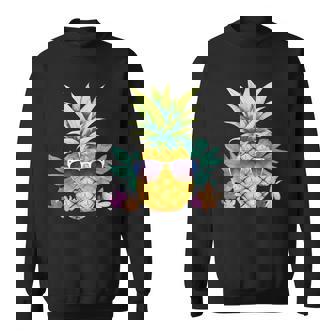 Pineapple Sunglasses Beach Hawaiian Vacation Graphic Summers Sweatshirt | Mazezy