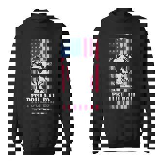 Pitbull Dad American Flag Sweatshirt | Mazezy