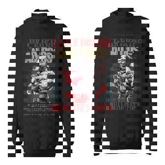 Pitbull I Like Boxing And Dog And Maybe 3 People Sweatshirt - Seseable