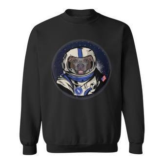 Pitbull Space Engineer Planet Galaxy Moon Landing Funny Men Women Sweatshirt Graphic Print Unisex - Seseable