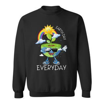 Planet Dabbing Earth Day Everyday Sweatshirt | Mazezy