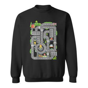 Play Cars On Dads Back Funny Kids And Fathers Play Sweatshirt - Thegiftio UK
