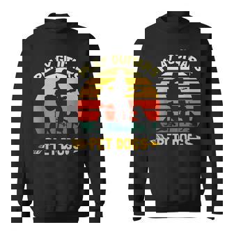 Play Guitars Pet Dogs Funny Guitar Lover Guitarist Vintage Sweatshirt | Seseable CA