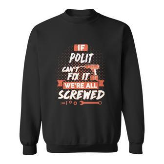 Polit Name Polit Family Name Crest Sweatshirt - Seseable