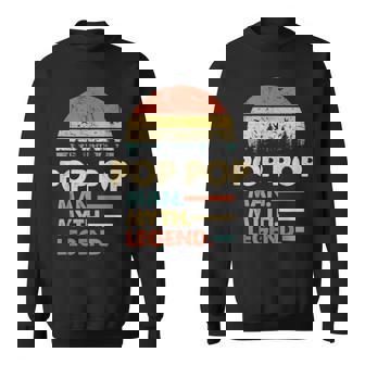 Pop Pop The Man The Myth The Legend Vintage Grandpa Sweatshirt | Mazezy