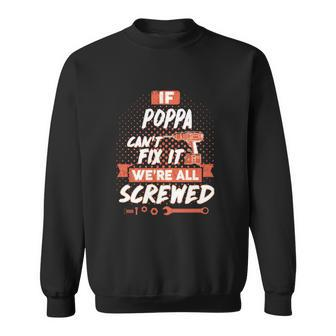 Poppa Name Poppa Family Name Crest V2 Sweatshirt - Seseable