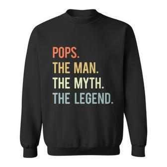 Pops The Man The Myth The Legend Retro Vintage Sweatshirt - Monsterry DE