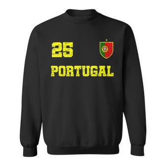 Portugal Soccer Jersey Number Twenty Five Portuguese Futebol Men Women Sweatshirt Graphic Print Unisex - Thegiftio UK