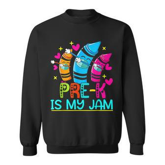 Pre K Is My Jam Cute Pre K Grade Teacher 100 Days Sweatshirt - Seseable
