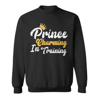 Prince Charming In Training Fairy Tale Hero Birthday Party Sweatshirt | Mazezy