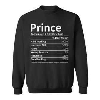 Prince Nutrition Funny Birthday Personalized Name Gift Idea Men Women Sweatshirt Graphic Print Unisex - Thegiftio UK