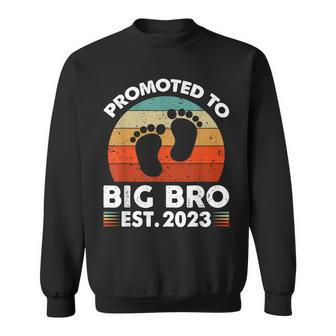 Promoted To Big Bro Funny Im Going To Be A Big Brother 2023 Men Women Sweatshirt Graphic Print Unisex - Thegiftio UK