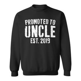 Promoted To Uncle 2019 Soon To Be Uncle Gift Gift For Mens Sweatshirt | Mazezy