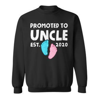 Promoted To Uncle Est 2020 Pregnancy New Uncle Gift Sweatshirt | Mazezy