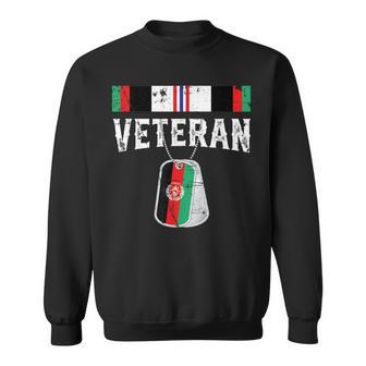 Proud Afghanistan Combat Veteran Distressed Men Women Sweatshirt Graphic Print Unisex - Seseable