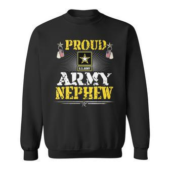 Proud Army Nephew Military Family Veteran Pride Sweatshirt - Seseable