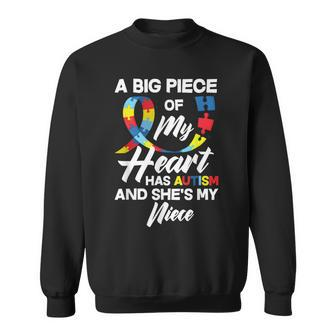 Proud Autism Aunt Uncle Autistic Niece Autism Awareness Sweatshirt | Mazezy