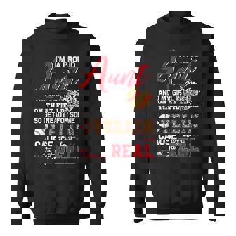 Proud Baseball Aunt Baseball Family Matching Men Women Sweatshirt Graphic Print Unisex - Seseable